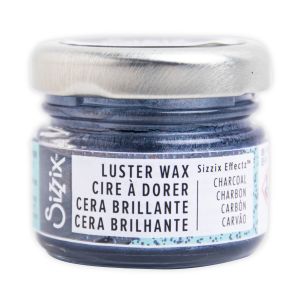 Sizzix Effectz Luster Wax 20ml-Charcoal