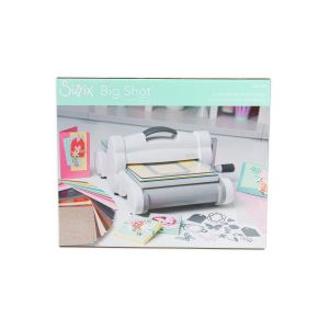 Sizzix Big Shot Plus Starter Kit With Exclusive Dies And An Embossing Folder, White And Gray