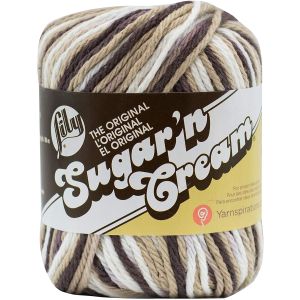 Spinrite Lily Sugar'n Cream Yarn Ombres Chocolate Pack of 1 Skein