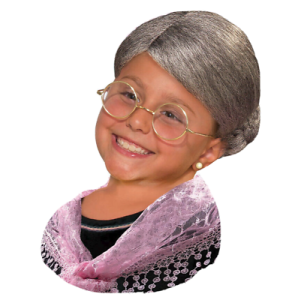 Studio Halloween Child Old Lady With Bun Kit