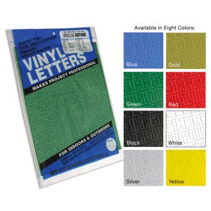 Duro Permanent Adhesive Vinyl Letters and Numbers .75 inch 302/Pkg - Black