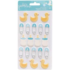 American Craft Stickers PB Lullaby Puffy Boy 20 Piece