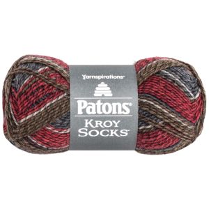 Patons Kroy Socks Yarn Grey Brown Marl 1 pack of 1 Skein