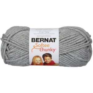 Spinrite Bernat Softee Chunky YarnGrey Heather