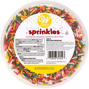 Wilton Rainbow Jimmies Tub 10.5 Oz
