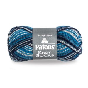 Spinrite Patons Kroy Socks Yarn Sing n the Blues Stripes 1 Pack of 1 Skein