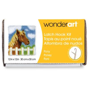 Spinrite Wonderart Latch Hook Kit 12inchX12inch Pony