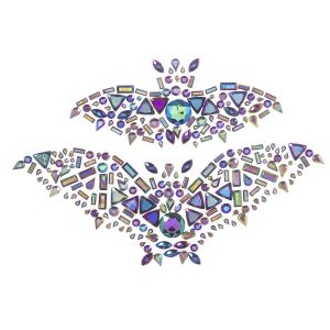 Craft Basics Martha Stewart Crafts Gemstone Bat Sticker 5.5 Inches