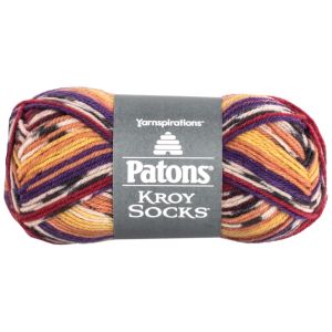 Spinrite Patons Kroy Socks Yarn Sunset Jacquard 1 Pack of 1 Skein