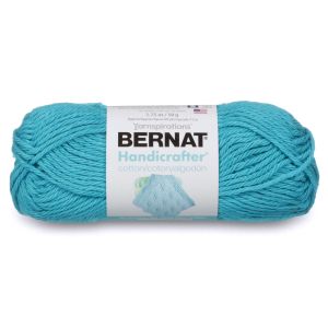 Spinrite Bernat Handicrafter Cotton Yarn Solids Mod Blue 1 Pack of 1 Skein