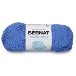 Spinrite Bernat Handicrafter Cotton Yarn Solids Blueberry 1 Pack of 1 Skein