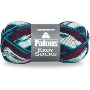 Spinrite Patons Kroy Socks Yarn Blue Raspberry 1 Pack of 1 Skein