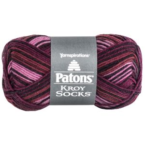 Spinrite Patons Kroy Socks Yarn Amethyst Stripes 1 Pack of 1 Skein