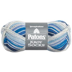 Spinrite Patons Kroy Socks Yarn Coastal Stripes 1 Pack of 1 Skein