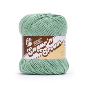 Spinrite Lily Sugarn Cream Super Size Yarn Jade Mist