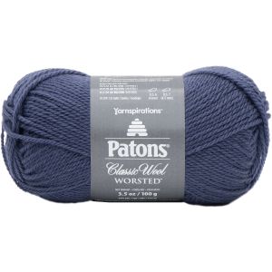 Patons Classic Wool Yarn Indigo 1 Pack of 1 Skein