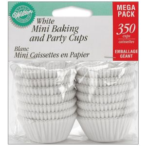 Wilton Mini Baking Cups-White 350 Per Pkg 