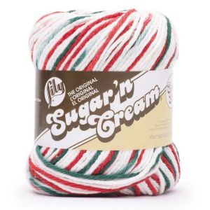 Lily Sugar n Cream Yarn Ombres Super Size Mistletoe 1 Pack of 1 Skein