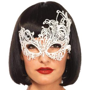 Leg Avenue Women s Fantasy Eye Mask Costume Accessory White One Size