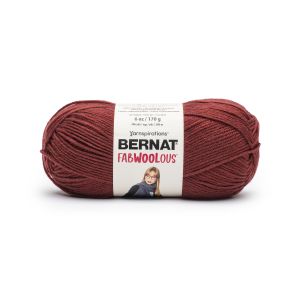 Spinrite Bernat Fabwoolous Yarn Red Brick 1 Pack of 1 Skein