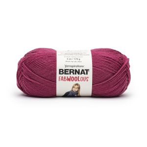 Spinrite Bernat Fabwoolous Yarn Fuchsia 1 Pack of 1 Skein