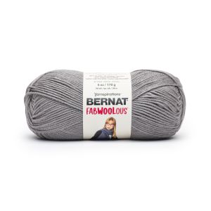 Spinrite Bernat Fabwoolous Yarn Steel 1 Pack of 1 Skein