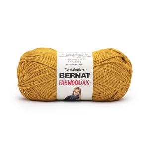 Spinrite Bernat Fabwoolous Yarn Bright Gold 1 Pack of 1 Skein