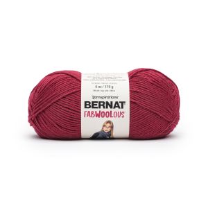 Spinrite Bernat Fabwoolous Yarn Cerise 1 Pack of 1 Skein