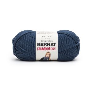Spinrite Bernat Fabwoolous Yarn Navy 1 Pack of 1 Skein
