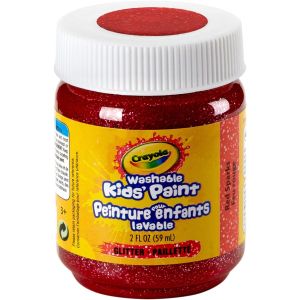 Crayola Washable Kid's Paint, Red Sparks Glitter - 2 oz