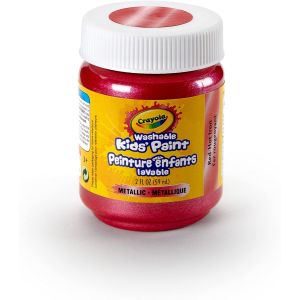 Crayola Washable Kid's Paint, Red-Hot Iron Metallic - 2 oz