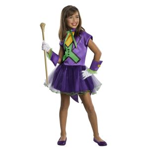 Dc Super Villain Collection Joker Girl S Costume With Tutu Dress Toddler