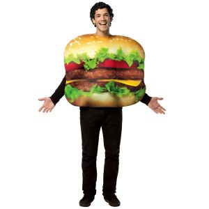 Rasta Imposta Get Real Cheeseburger Costume Multi Colored One Size