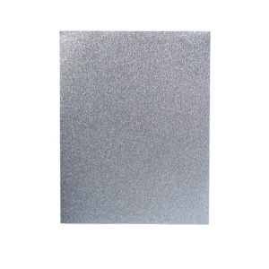 Coredinations Glitter Silk Cardstock 8.5 X11 Silver Mist
