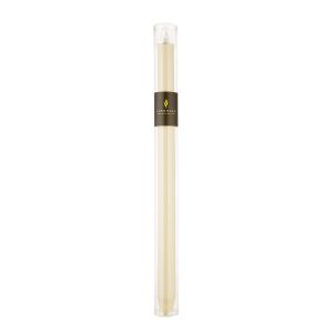 Flameless Candle Unscented WaxDipped Classic Taper Ivory 15 Inches