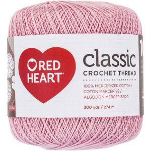 Red Heart Classic Crochet Thread Size 10Orchid Pink