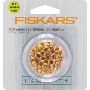 Fiskars Lia Griffith Eyelets Gold 1 pack of 1 piece
