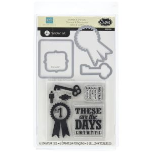 Sizzix Echo Park Framelits Die Cutting Template And Clear Acrylic Stamp Set Note To Self Clearance