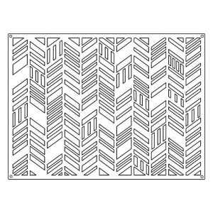 Sizzix Me And You Collection Thinlits Die Card Front Fancy Chevrons