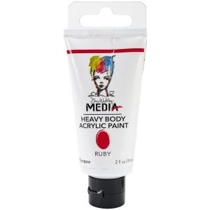 Ranger Dina Wakley Media Heavy Body Acrylic Paint Ruby