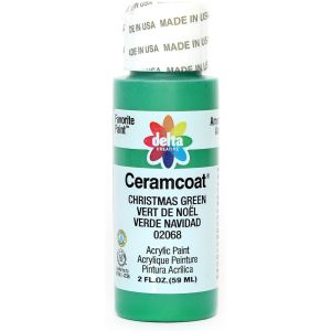 Ceramcoat Acrylic Paint 2oz-Christmas Green - Semi-Opaque