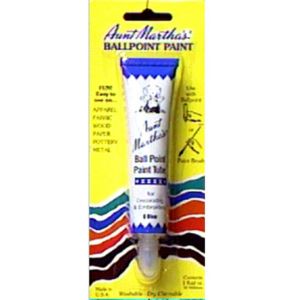 Aunt Martha's Ballpoint Paint Tube 1oz-Teal