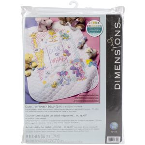 Dimensions Baby Hugs Quilt Stamped Cross Stitch Kit 34 X 43 Inch