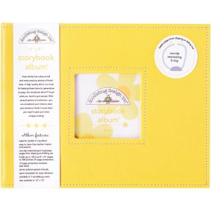 Doodlebug Storybook D-Ring Album 8 X8 -Bumblebee
