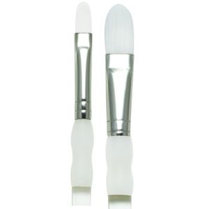Soft Grip White Taklon Filbert Brush Size 4