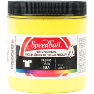 Speedball Fabric Screen Printing Ink 8oz-Process Yellow