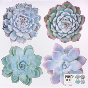 American Crafts Die-Cut Cardstock 12 X12 - Succulents
