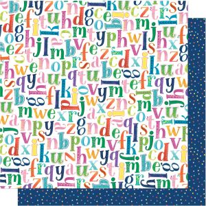 American Craft Shimelle Never Grow Up DoubleSided Cardstock 12 X12 Pick A Letter