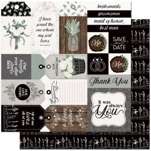Love and Cherish DoubleSided Cardstock 12 X 12 Inch Our Story