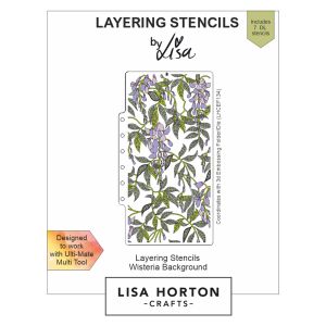 Lisa Horton Crafts Layering Stencils - Wisteria Background